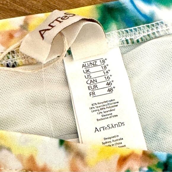 NWT 14 Artesands Odette Botticelli Floral Bikini High Waist Bottoms Swim Suit - Picture 7 of 11